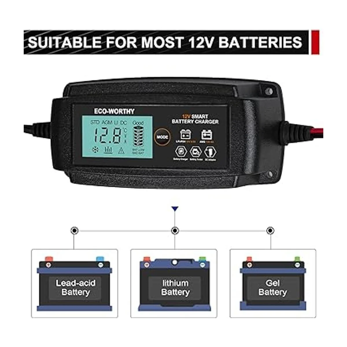 ECOWORTHY Cargador de batería inteligente automático de 5_2