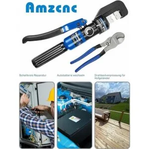 AMZCNC Herramienta de crimpado hidráulico y cortador de_5