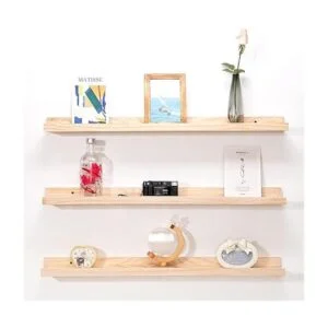 MBYD Estantes flotantes de 36 pulgadas de madera natural_6
