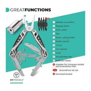 DRFRIEDELS Cerradura de seguridad multiherramienta de_2