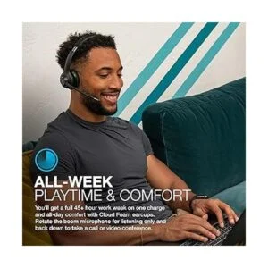 JLab Go Work Auriculares inalámbricos con micrófono más_3