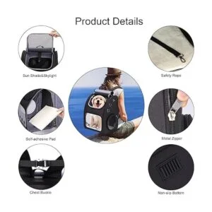 COVONO Mochila expandible para mascotas para gatos_4