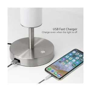 OBright Lámpara de mesa LED regulable con puerto de carga_4