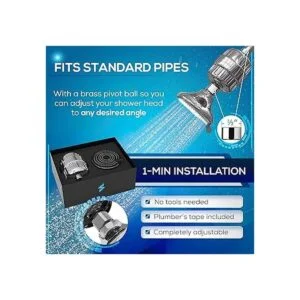 SparkPod Cabezal de ducha con filtro de agua de alta_6