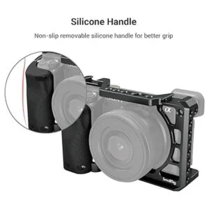 SmallRig Jaula con mango de silicona y zapata fría para_7