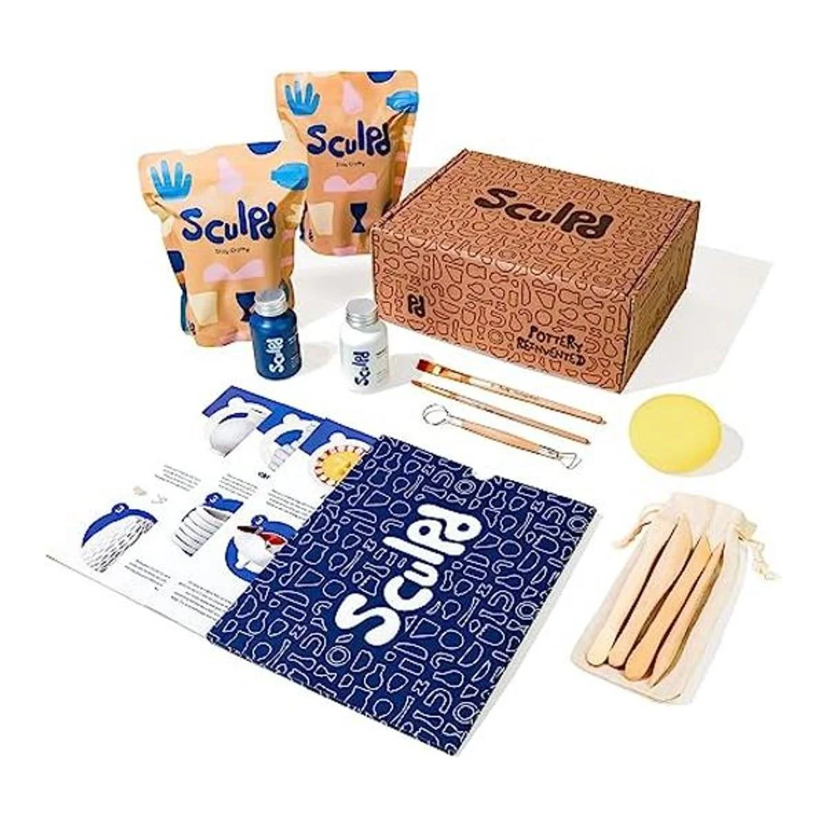 SCULPD Kit de cerámica kit de inicio de arcilla seca al_1
