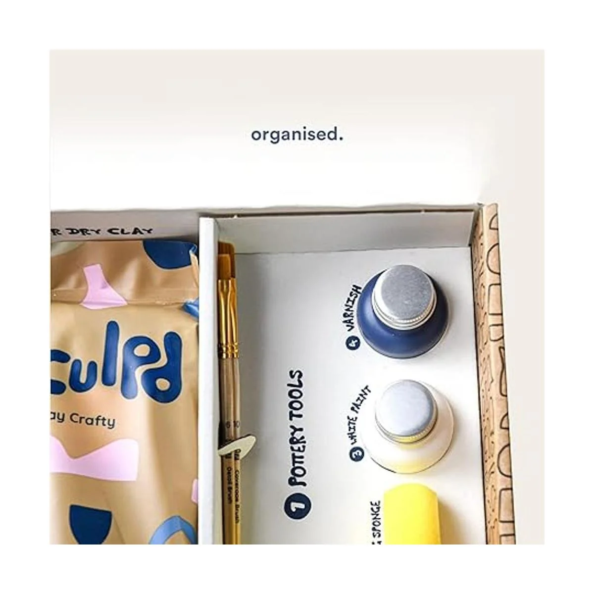 SCULPD Kit de cerámica kit de inicio de arcilla seca al_3