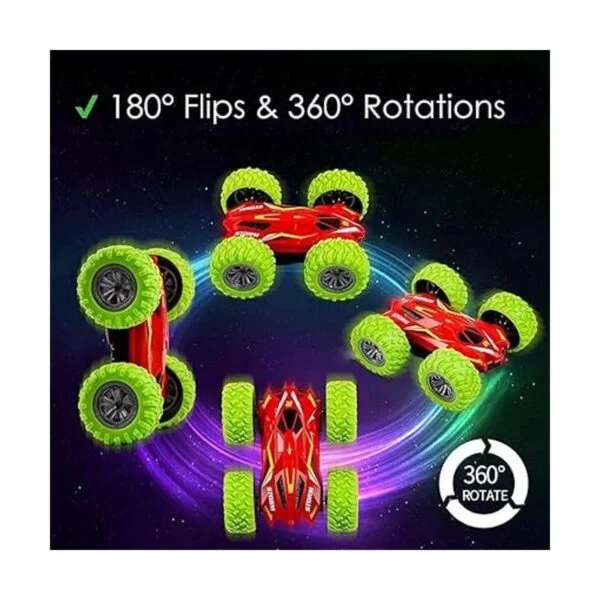 Haktoys Paquete de 2 mini coche de acrobacias con control_4