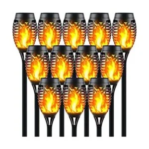 Awethone Antorcha solar con llama parpadeante luces_1