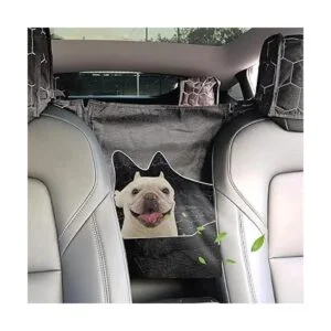 Meginc Funda de asiento de perro para asiento trasero_3