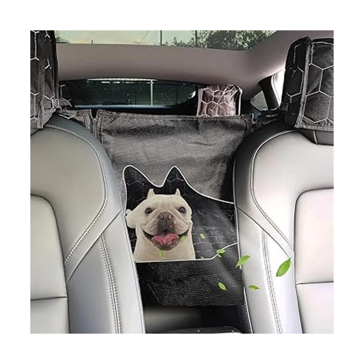 Meginc Funda de asiento de perro para asiento trasero_3