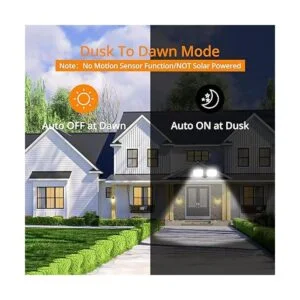 UME Paquete de 2 luces de seguridad LED de 19 W del_2