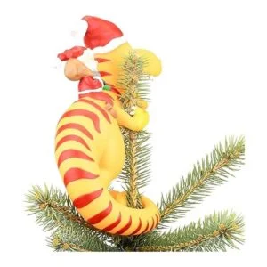 Tree Buddees Santa Riding a TRex Decoración divertida_5