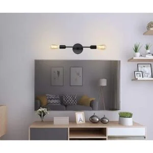 BANGANMA 2 lámparas de tocador de baño negras claras_6