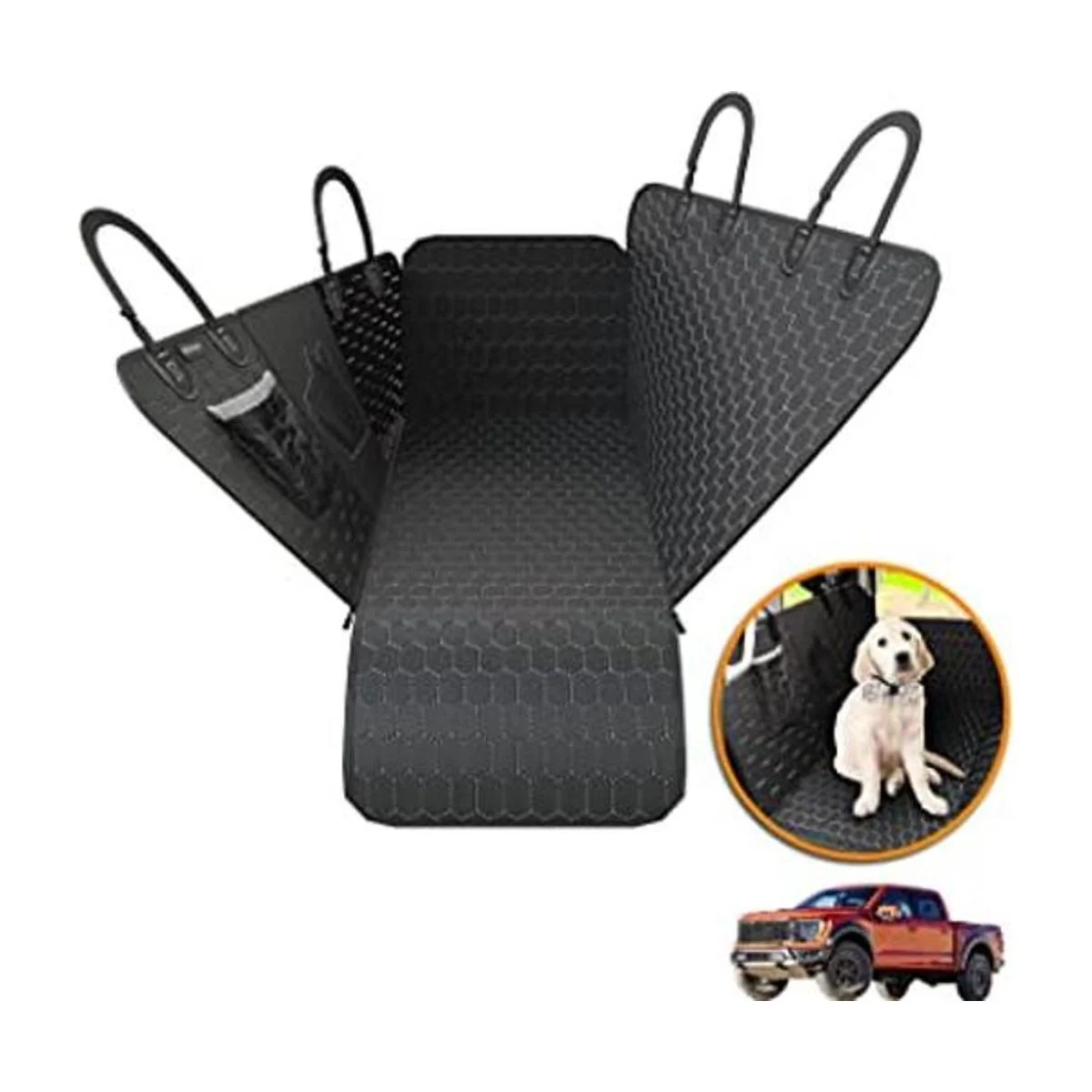 Meginc Funda de asiento para perro de camión para asiento_1