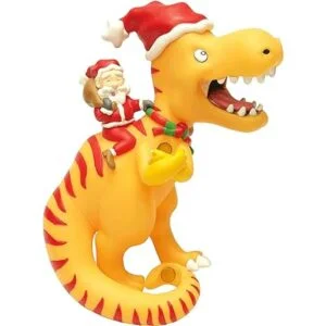 Tree Buddees Santa Riding a TRex Decoración divertida_2