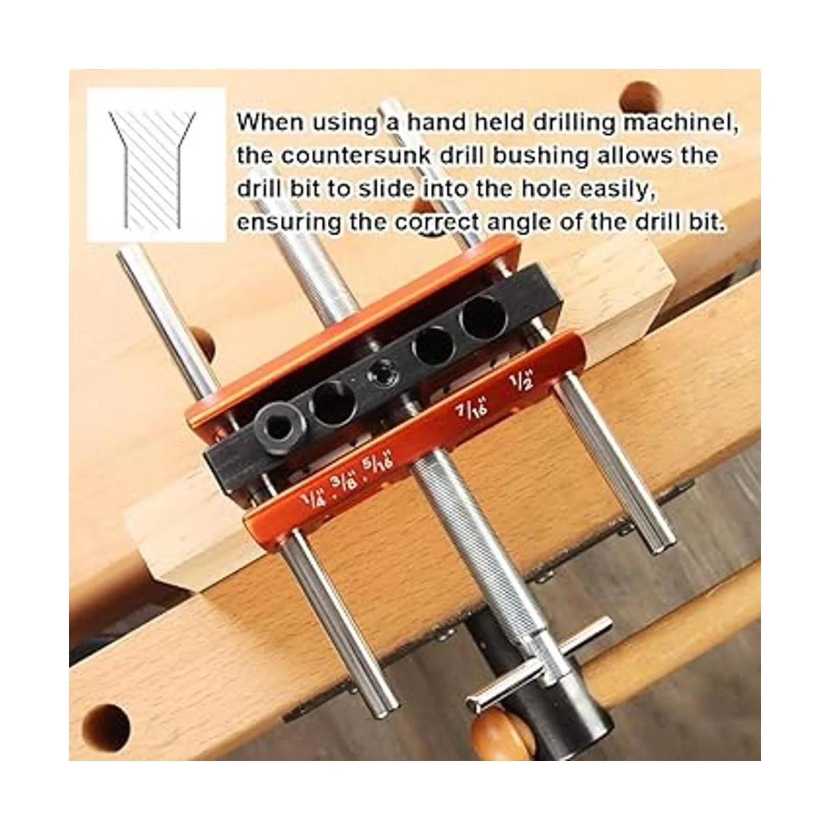 OSKOOL Juego de bujes de guía de perforación juego de_6