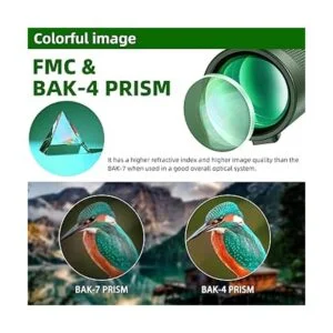 Pankoo Telescopio monocular de 40 x 60 con soporte para_3