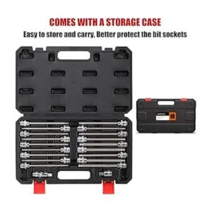 RIMKOLO Juego de puntas hexagonales de 38 pulgadas juego_5