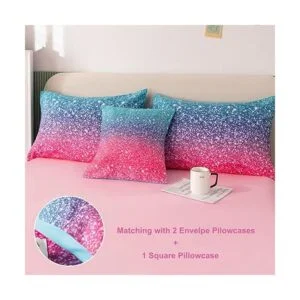 PERFEMET Juego de edredón para niñas tamaño individual 6_5