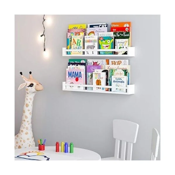 Wallniture Utah Estanterías blancas de 32 pulgadas para_2