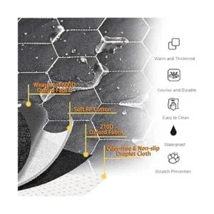 Meginc Funda de asiento de perro para asiento trasero_6