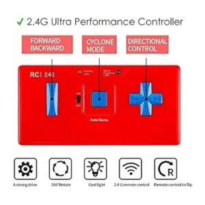 Haktoys Paquete de 2 mini coche de acrobacias con control_5