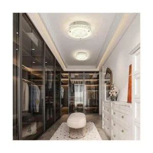 DHK wot Lámpara de techo de cristal empotrado lámpara de_6