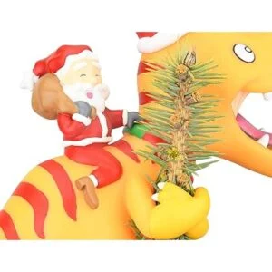 Tree Buddees Santa Riding a TRex Decoración divertida_6