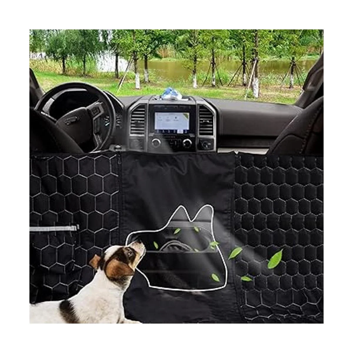 Meginc Funda de asiento para perro de camión para asiento_3