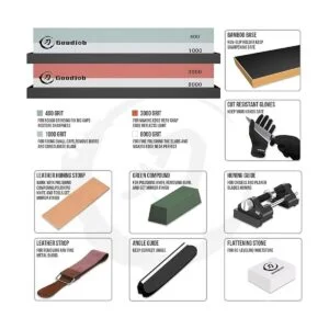 Goodjob Juego completo de afiladores de cuchillos_5