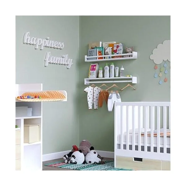 Wallniture Utah Estanterías blancas de 32 pulgadas para_5