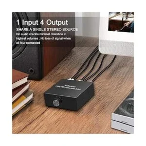 Conmutador de audio bidireccional de 4 puertos canal de_6