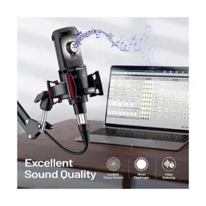 Micrófono de condensador XLR micrófono de grabación de_4