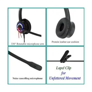 Avaya Auriculares de voz HD con adaptador HIS compatible_3