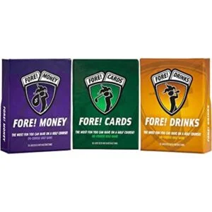 Fore Cards Paquete de juego 3 juegos de golf en el_1