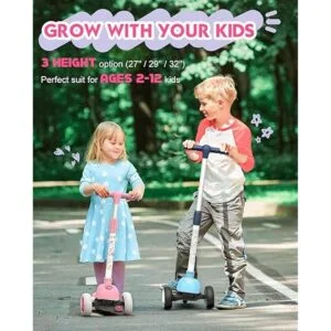 Mountalk Toddler Foldable Scooter for Kids 3 Wheels_2