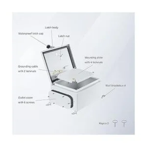 Ordentlich Caja de metal resistente a la intemperie IP65_3