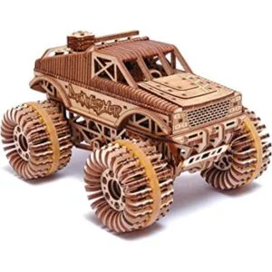 Wood Trick Monster Pickup Car Rompecabezas de madera 3D_1