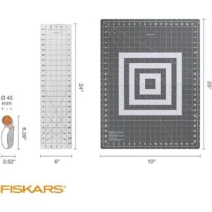 Fiskars Juego de 3 cortadores rotativos de hoja de 1.772_2