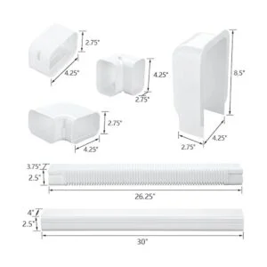 LCGP Kit de cubierta decorativa de PVC de 4 pulgadas y 12_2