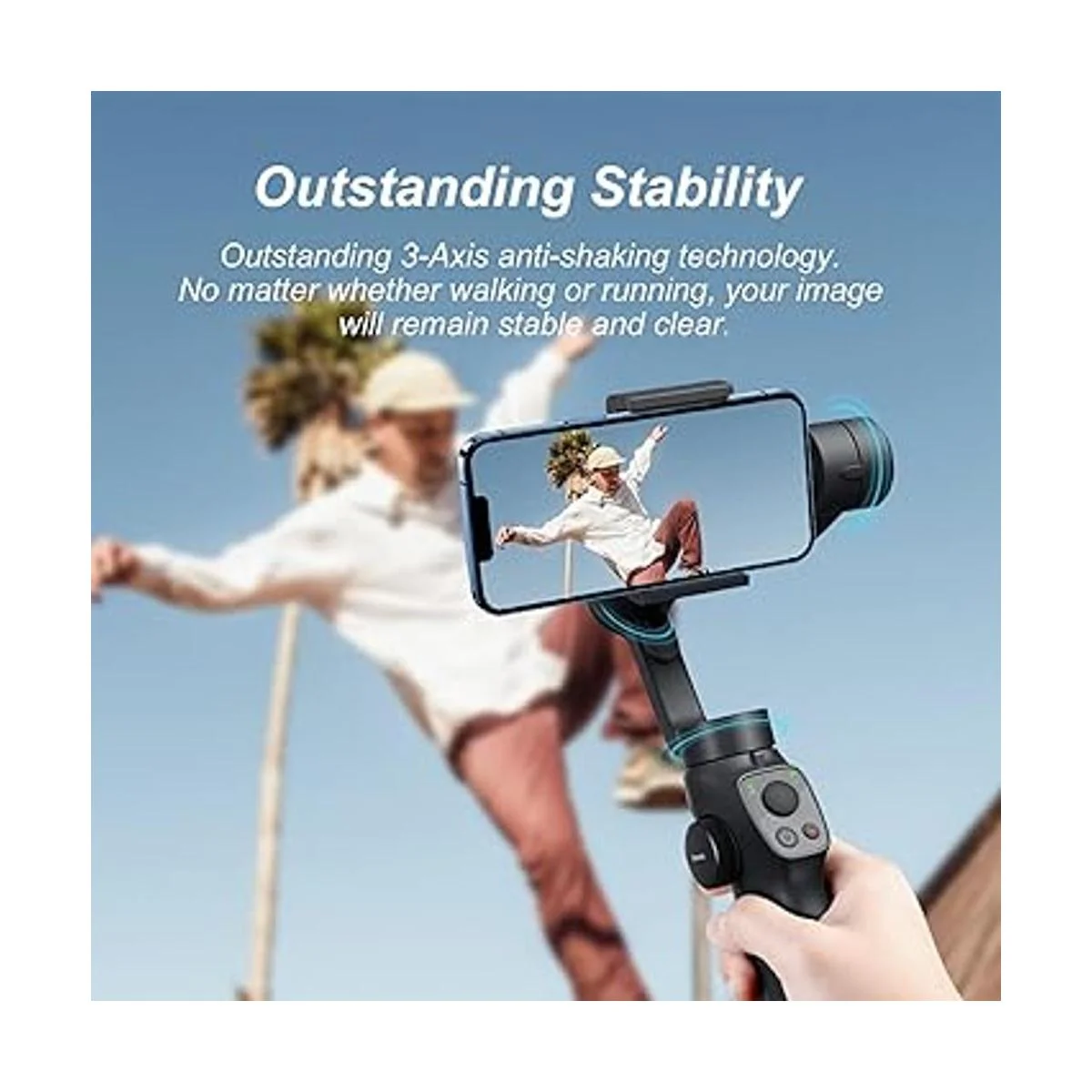 Estabilizador de cardán de 3 ejes para iPhone 13 12 11 Pro_2