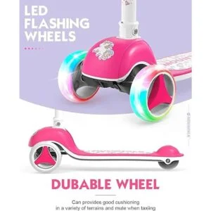 Mountalk Toddler Foldable Scooter for Kids 3 Wheels_4