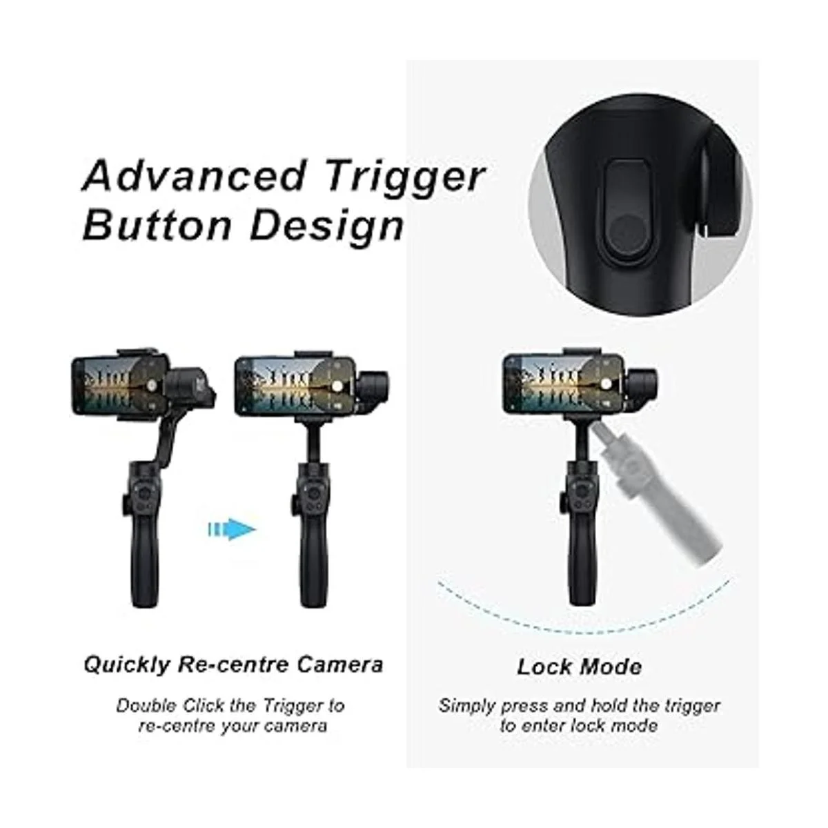 Estabilizador de cardán de 3 ejes para iPhone 13 12 11 Pro_6