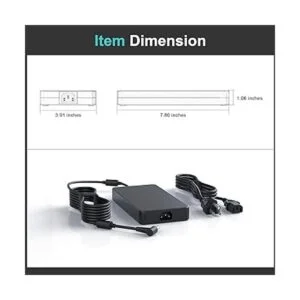 Adaptador de cargador de CA de 230 W 180 W para Asus FA506_3