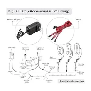 LMP Números de casa LED de bajo voltaje de 12 V CC_2