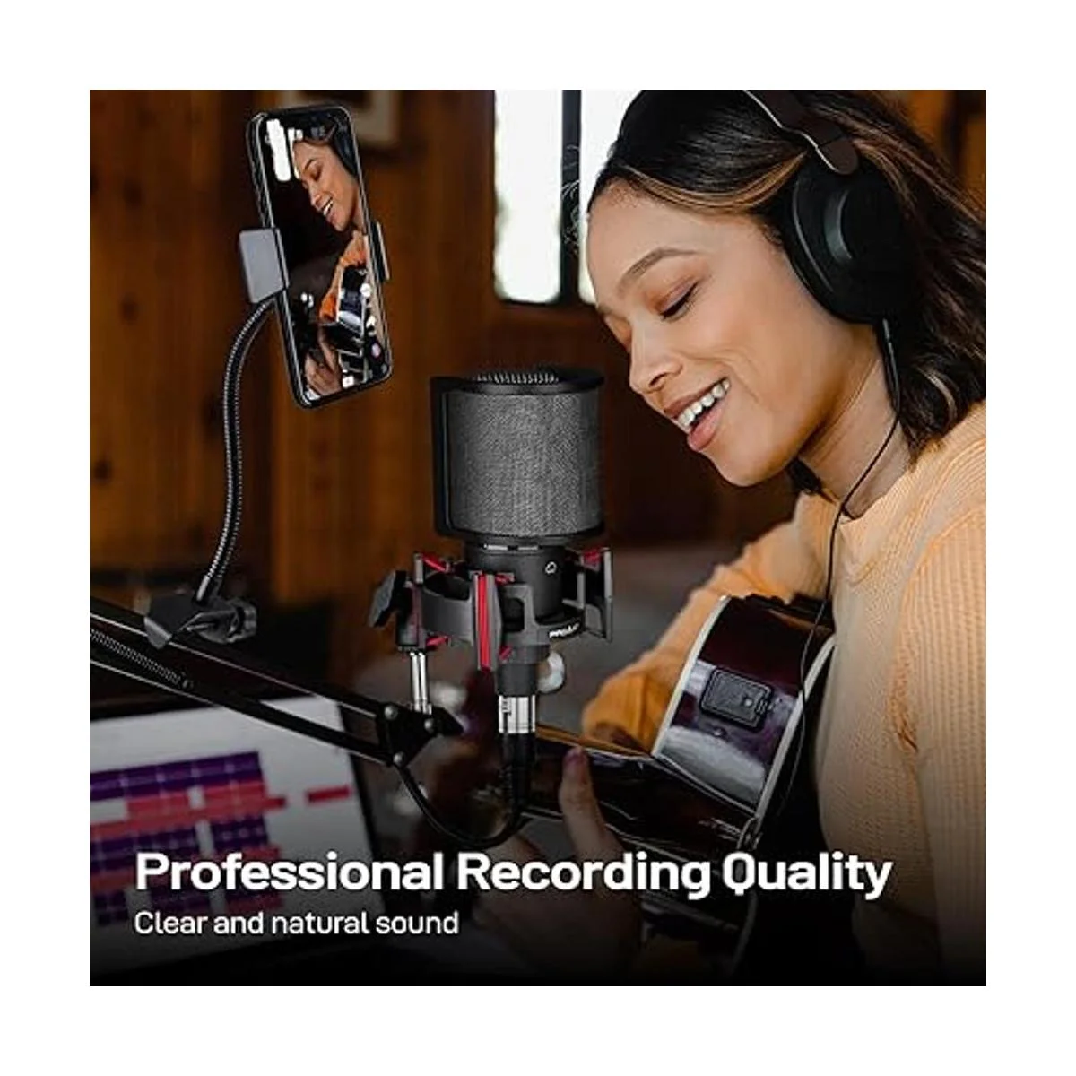 Micrófono de condensador XLR micrófono de grabación de_3