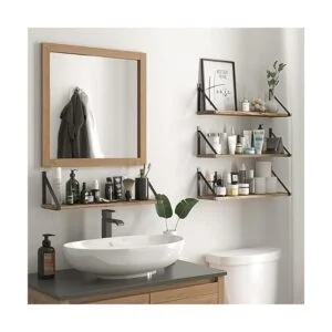 Wallniture Bora Estantes flotantes 24 x 6 pulgadas_4