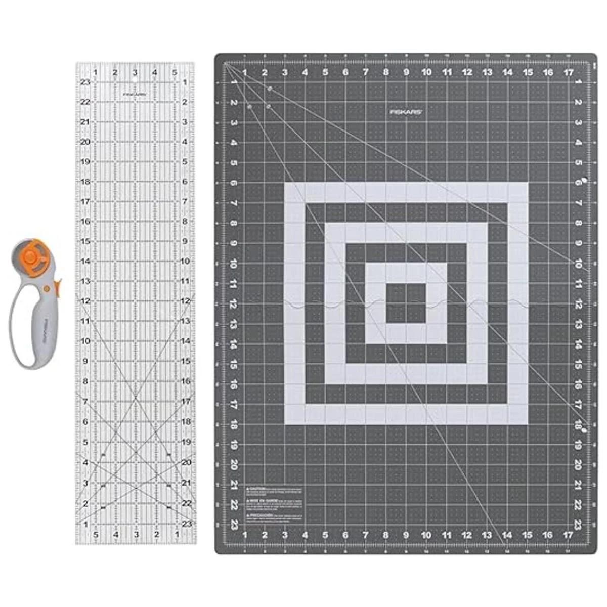 Fiskars Juego de 3 cortadores rotativos de hoja de 1.772_1