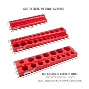 OEMTOOLS 22484 Juego de bandejas magnéticas SAE de 3_2